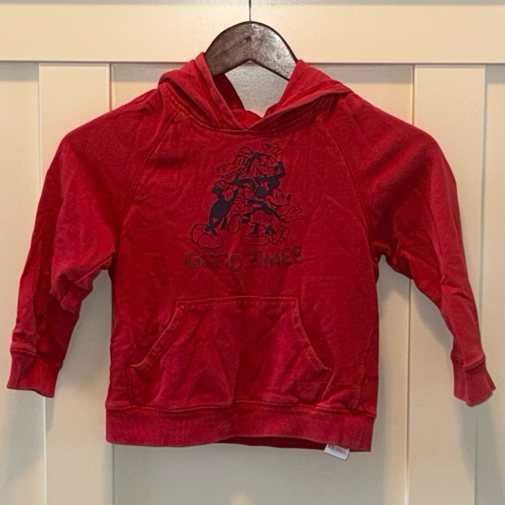 Disney Red Kids Hooded Sweatshirt